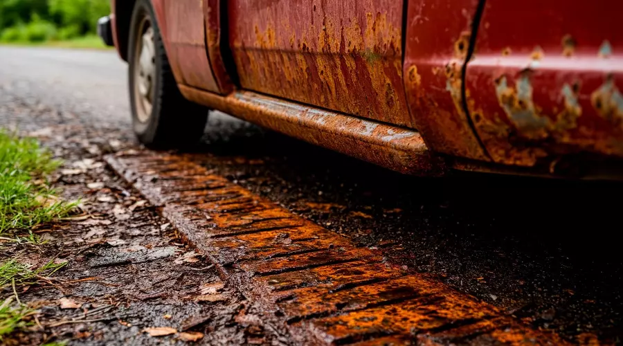 ржавчина на авто &copy;&nbsp;Изображение сгенерировано нейросетью Gigachat