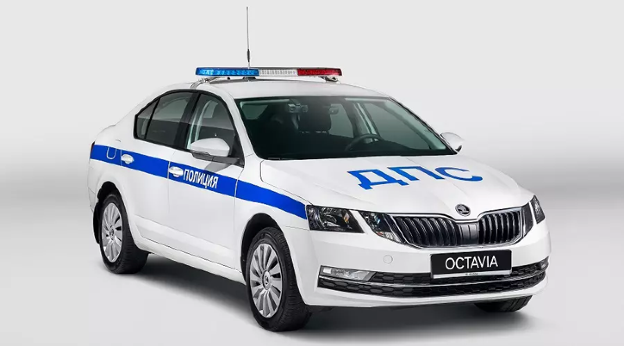 Полицейская Octavia ДПС &copy;&nbsp;Фото Skoda