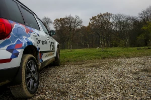 Skoda попала #точновяблочко &copy;&nbsp;Фото Евгения Мельченко, Юга.ру