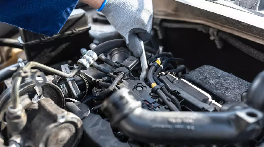 мотор автомобиля &copy;&nbsp;Изображение сгенерировано нейросетью Gigachat