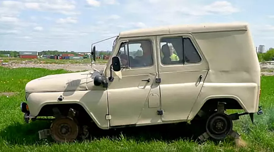 УАЗ культиватор &copy;&nbsp;Скриншот видео &laquo;Гараж 54&raquo;