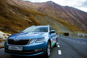 Тест-драйв универсала Skoda Octavia Combi в Грузии &copy;&nbsp;Фото Евгения Мельченко, Юга.ру