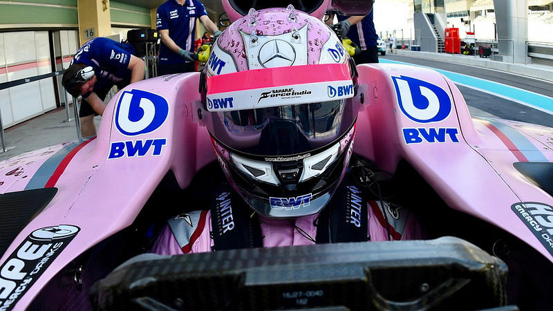 Никита Мазепин за рулем Force India