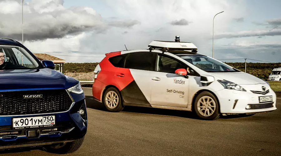 Беспилотный автомобиль «Яндекс» на базе Prius &copy;&nbsp;Фото Евгения Мельченко, Юга.ру