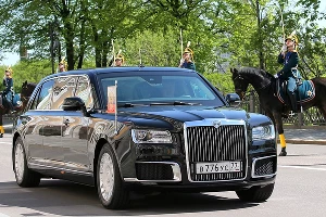 Российский автомобиль марки Aurus &copy;&nbsp;Фото пресс-служба Президента России