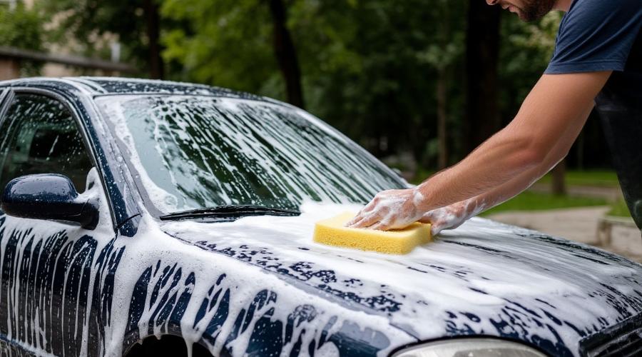 мойка автомобиля &copy;&nbsp;Сгенерировано с помощью нейросети Gigachat