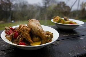 Skoda попала #точновяблочко &copy;&nbsp;Фото Евгения Мельченко, Юга.ру