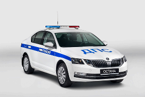 Полицейская Octavia ДПС © Фото Skoda