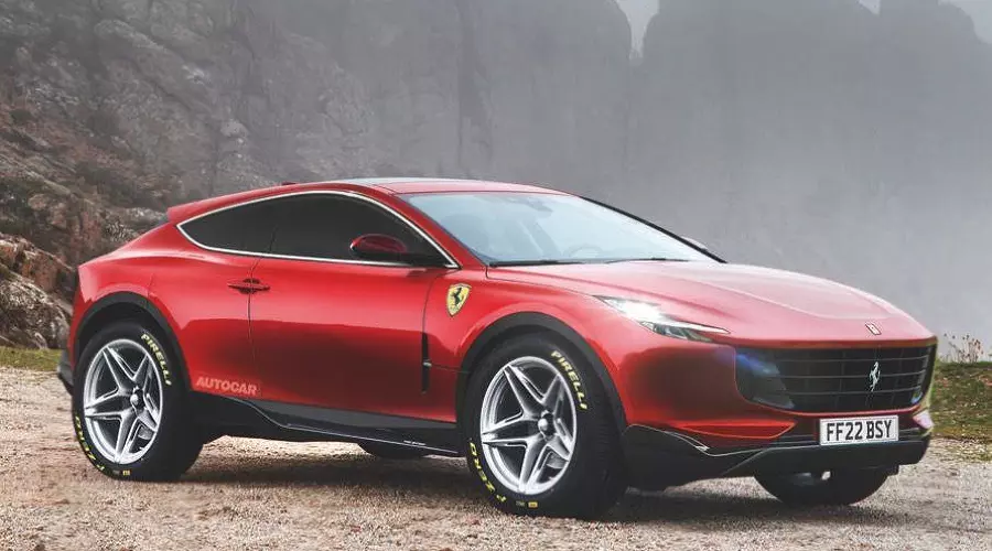 Рендер кроссовера Ferrari Purosangue &copy;&nbsp;Фото издания Autocar