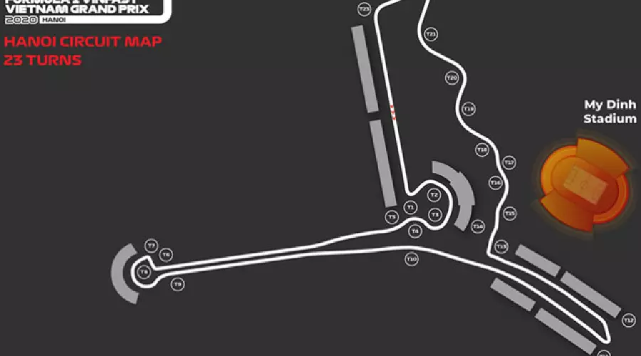 Трасса F1 во Вьетнаме &copy;&nbsp;Схема Vietnam Grand Prix Corporation