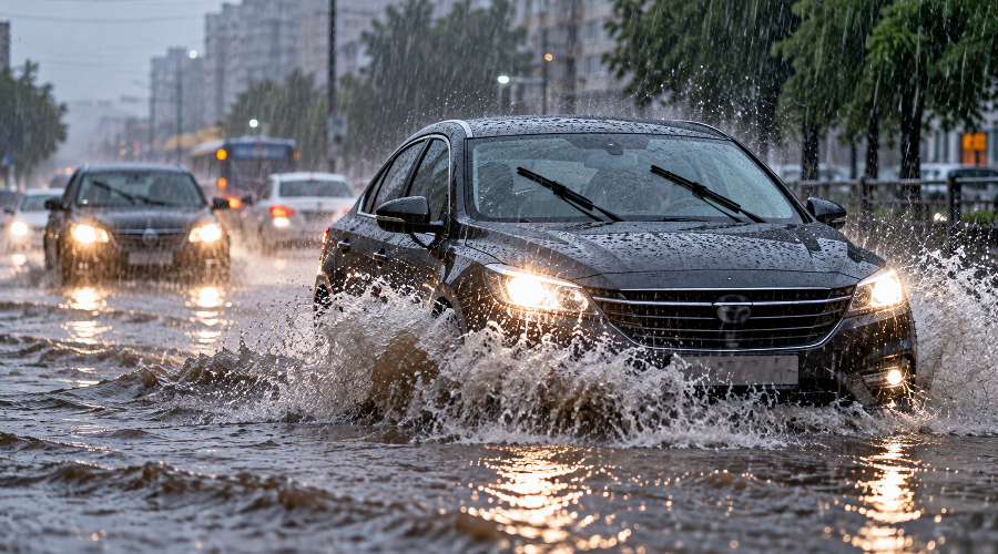 авто в дождь © Фото сгенерировано нейросетью chatgpt авто в дождь © Фото сгенерировано нейросетью chatgpt